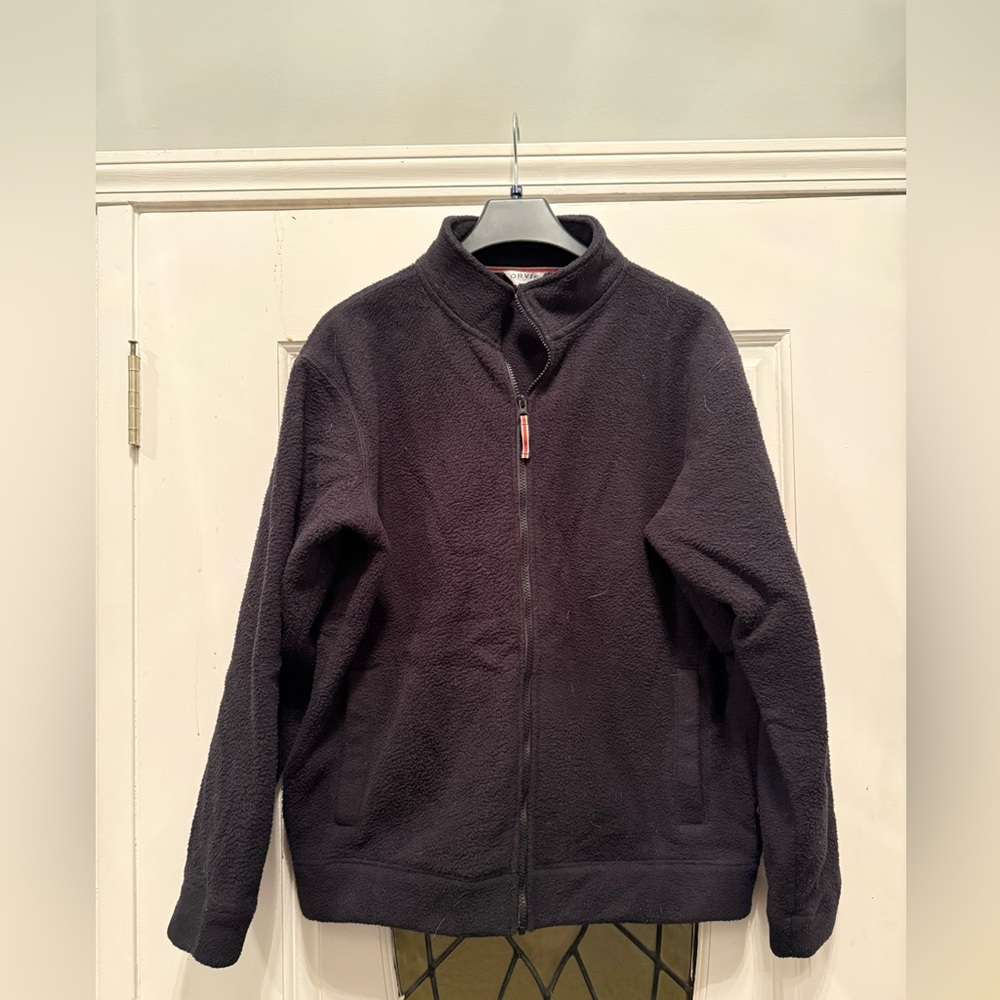 Orvis Black Lightweight Fleece Shirt Jacket
